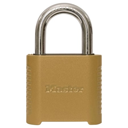 MASTER LOCK 4-DIAL COMBO PADLOCK GLD 875D